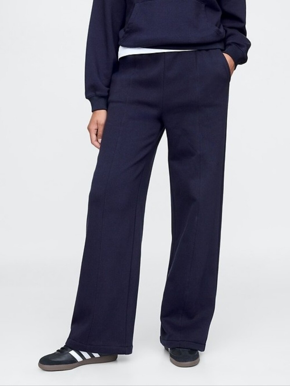 GAP Navy Blue Vintage Soft Wide Leg Sweatpants